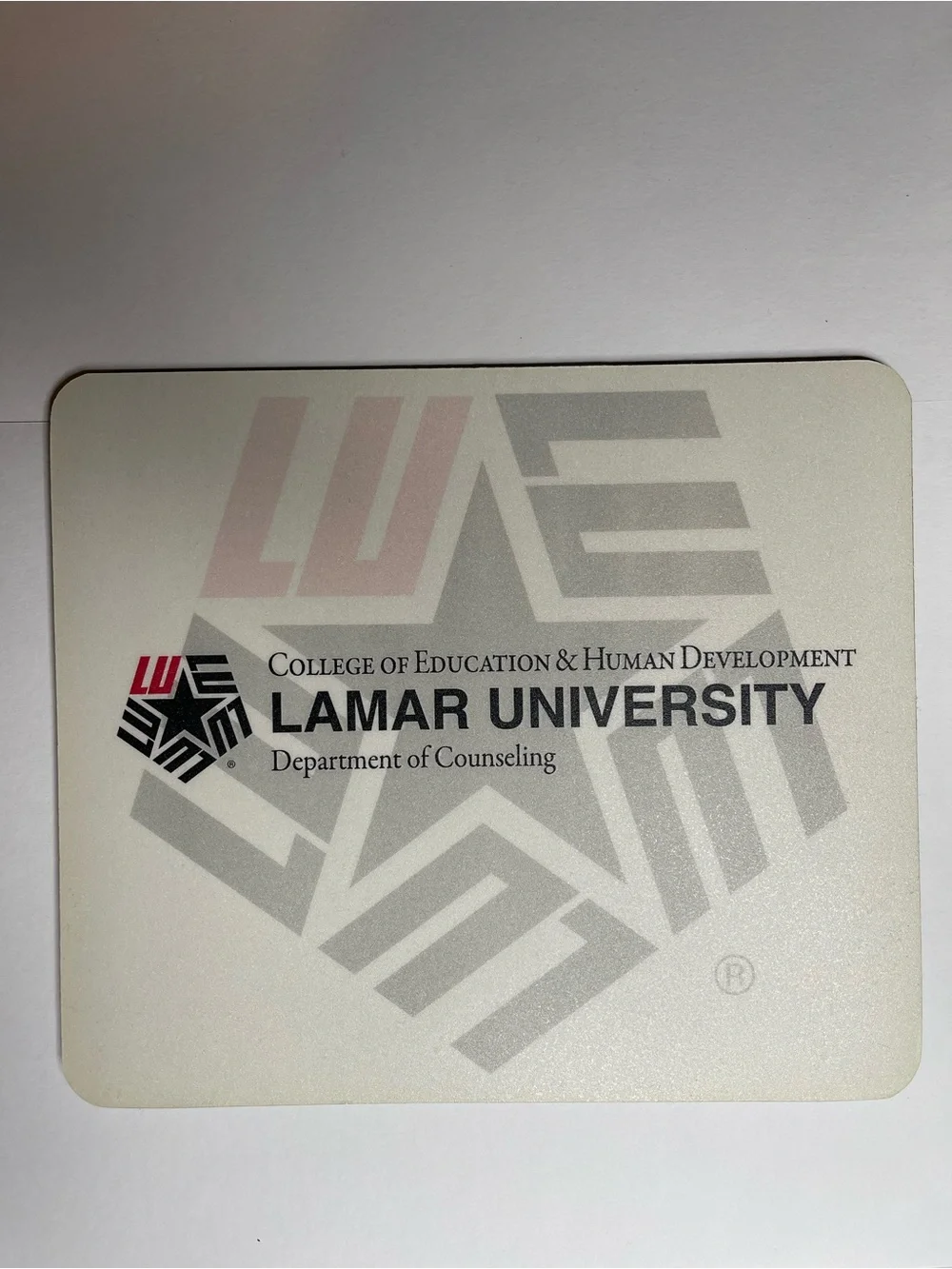 White & Gray Department of Counseling Mouse Pad